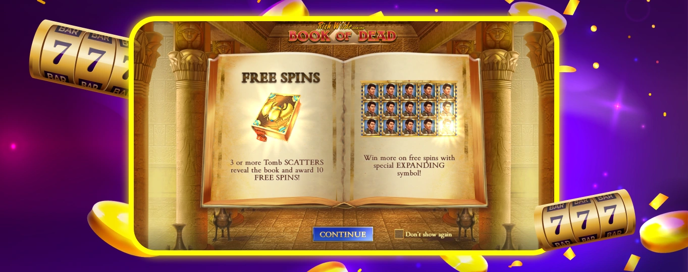Book of Dead Free Spins.