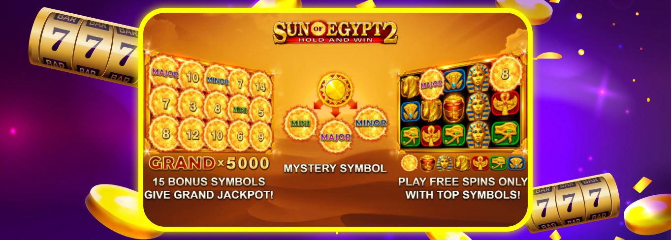 Sun of Egypt 2 Free Spins.