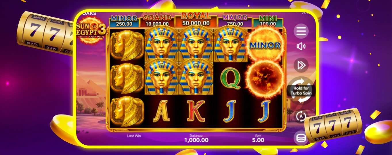 Sun of Egypt 3 Slot Theme.